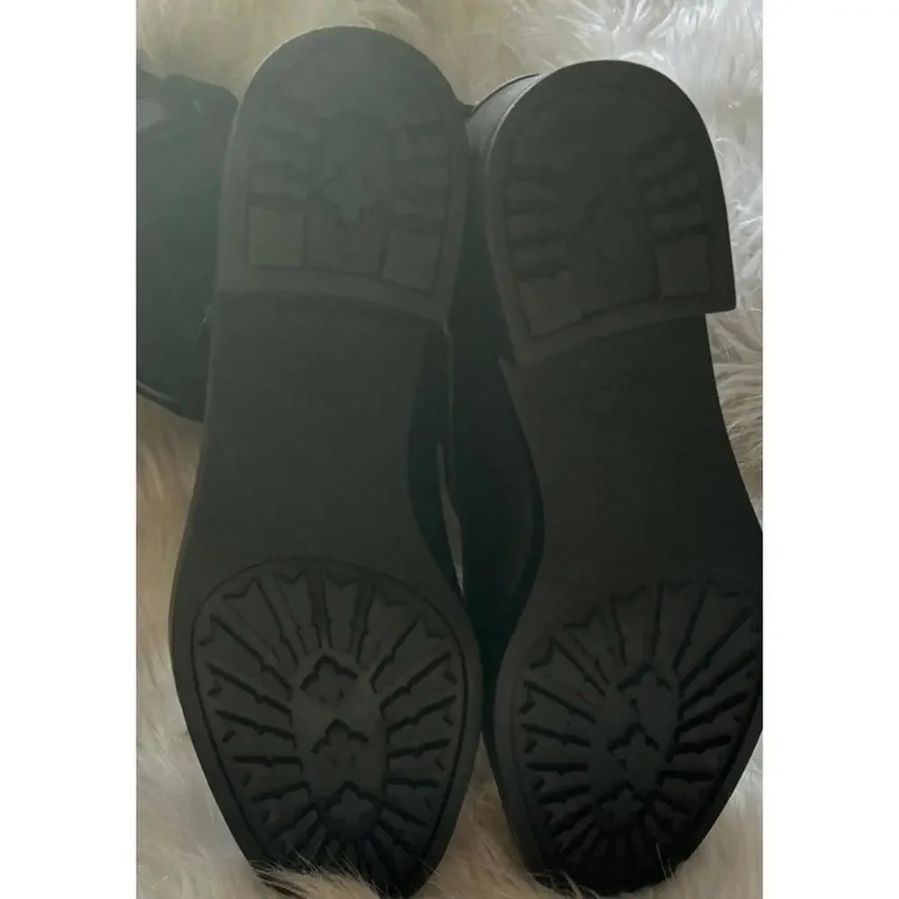 Coach Zena Black Leather, Shearling, Rubber Winter Cold Weather Snow Boots sz 9 - Picture 9 of 10